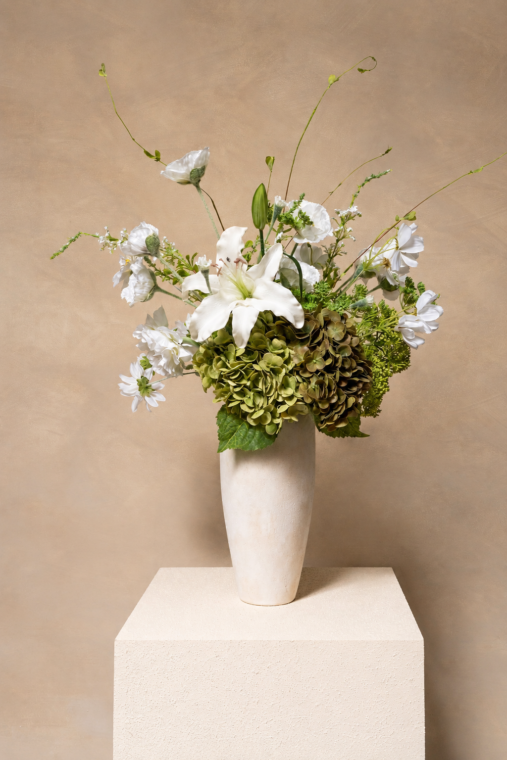 Jade Green Artificial Flower Bouquet - 14 Stems - view 1