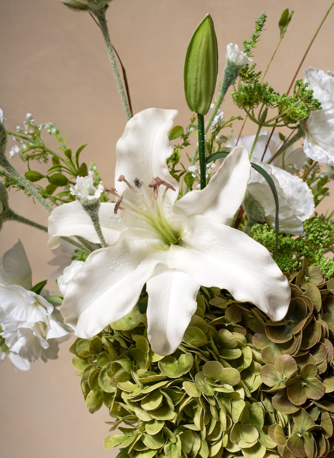 Jade Green Artificial Flower Bouquet - 14 Stems - view 1