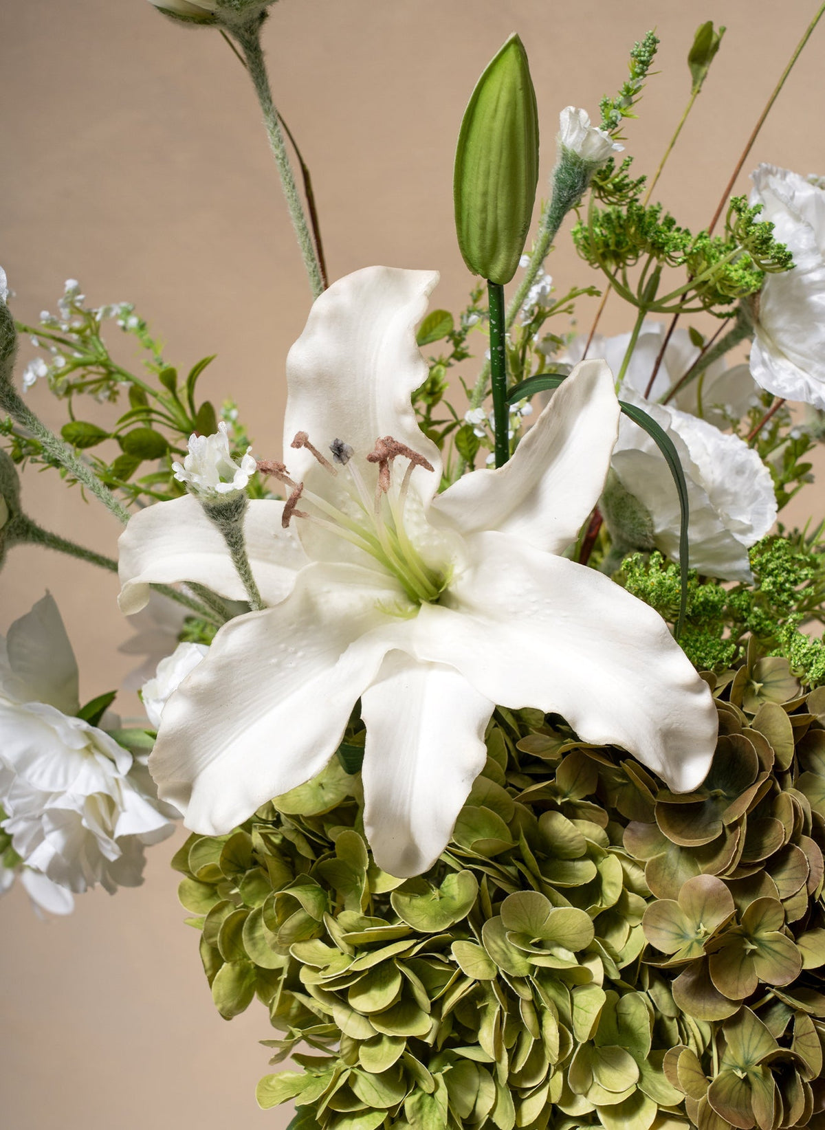 Jade Green Artificial Flower Bouquet - 14 Stems - view 2