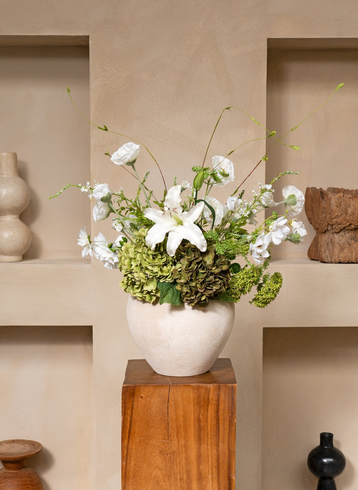 Jade Green Artificial Flower Bouquet - 14 Stems - view 4