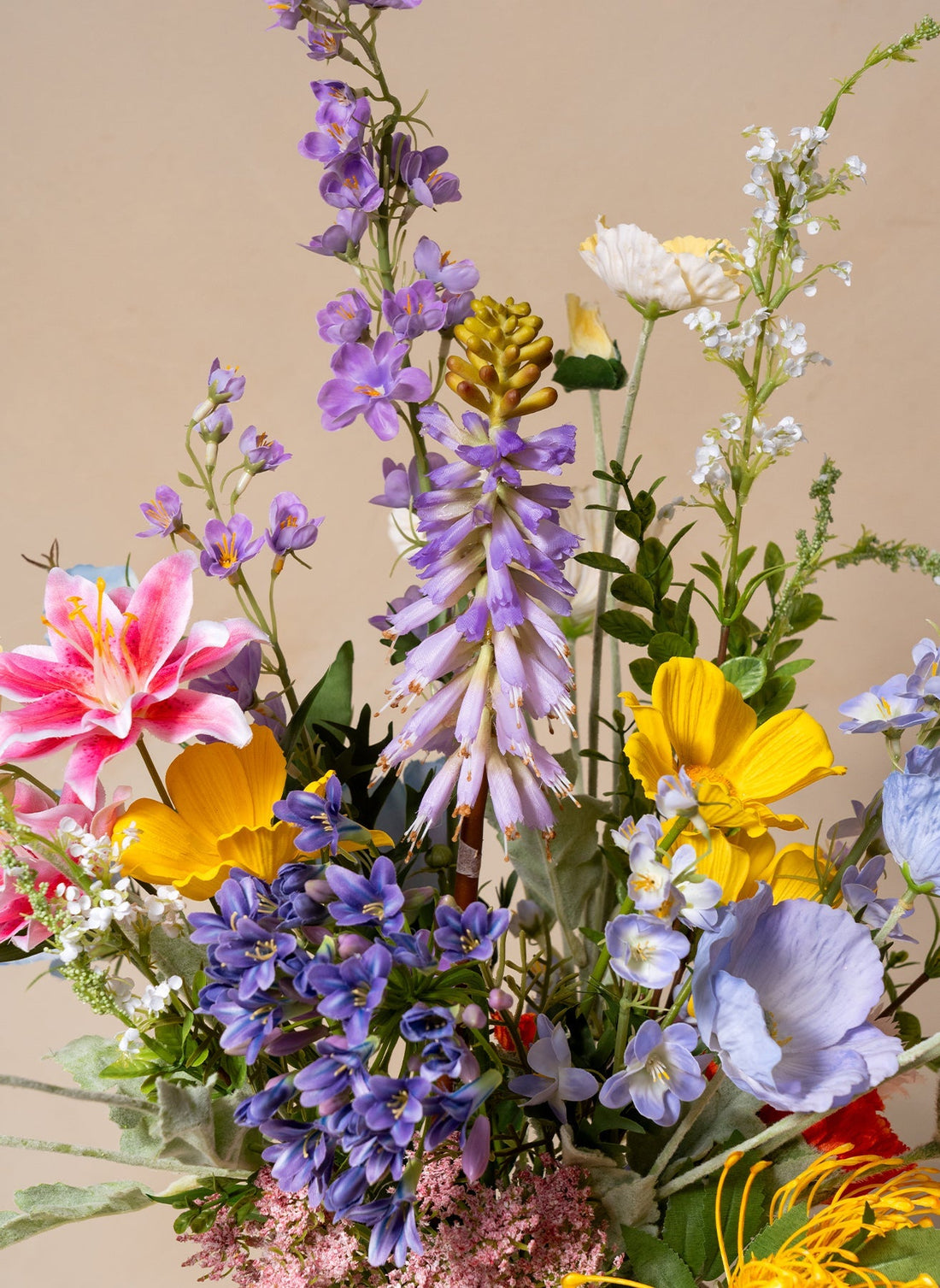 Elodie Colorful Artificial Flower Bouquet - 15 Stems - view 1