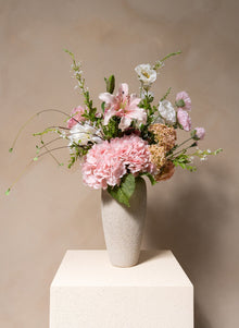 Jade Artificial Flower Bouquet - Pink, 13 Stems - view 13