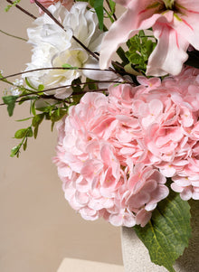 Jade Artificial Flower Bouquet - Pink, 13 Stems - view 9