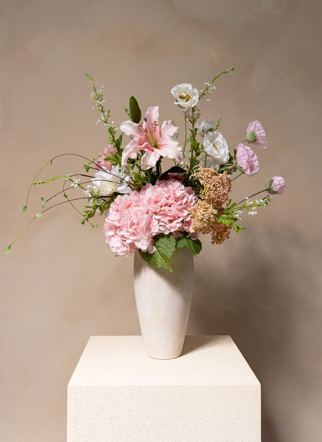 Jade Artificial Flower Bouquet - Pink, 13 Stems - view 1