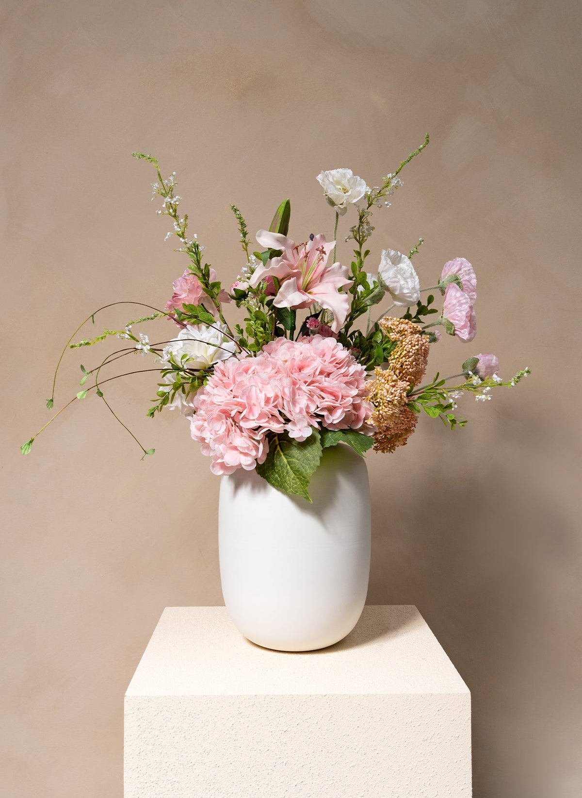 Jade Artificial Flower Bouquet - Pink, 13 Stems - view 12