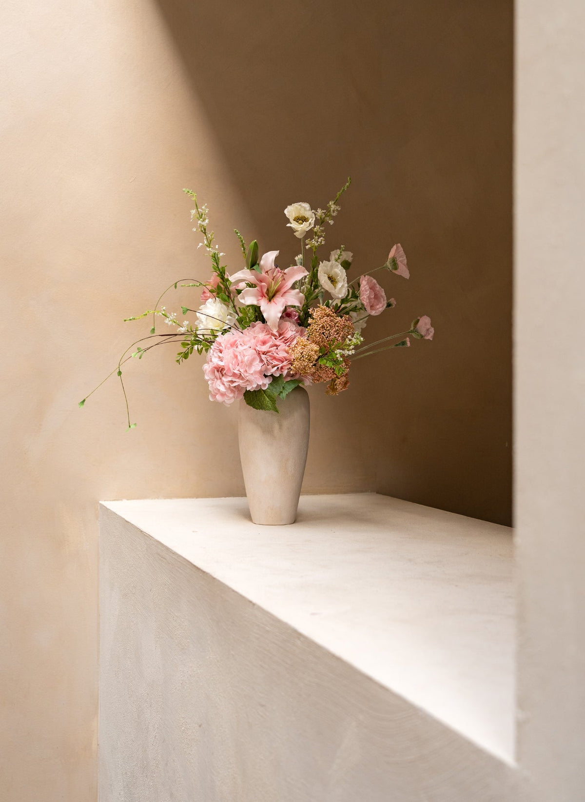 Jade Artificial Flower Bouquet - Pink, 13 Stems - view 3