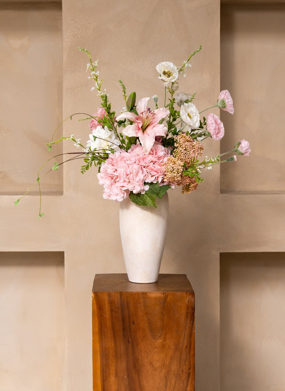 Jade Artificial Flower Bouquet - Pink, 13 Stems - view 4