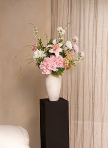 Jade Artificial Flower Bouquet - Pink, 13 Stems - view 10