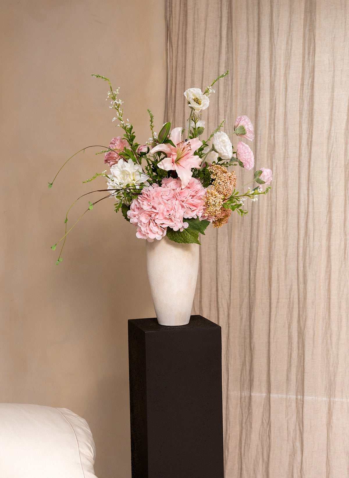 Jade Artificial Flower Bouquet - Pink, 13 Stems - view 10