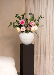 Flora Artificial Rose Bouquet - Pink & Cream, 14 Stems - view 5