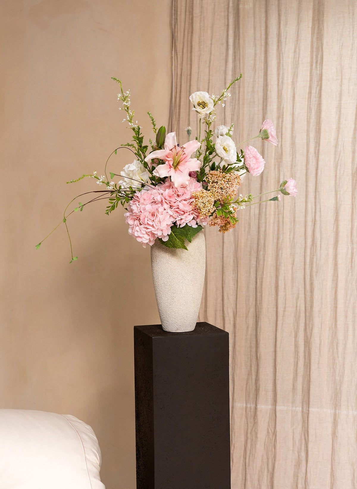 Jade Artificial Flower Bouquet - Pink, 13 Stems - view 8