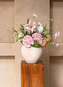 Jade Artificial Flower Bouquet - Pink, 13 Stems - view 7