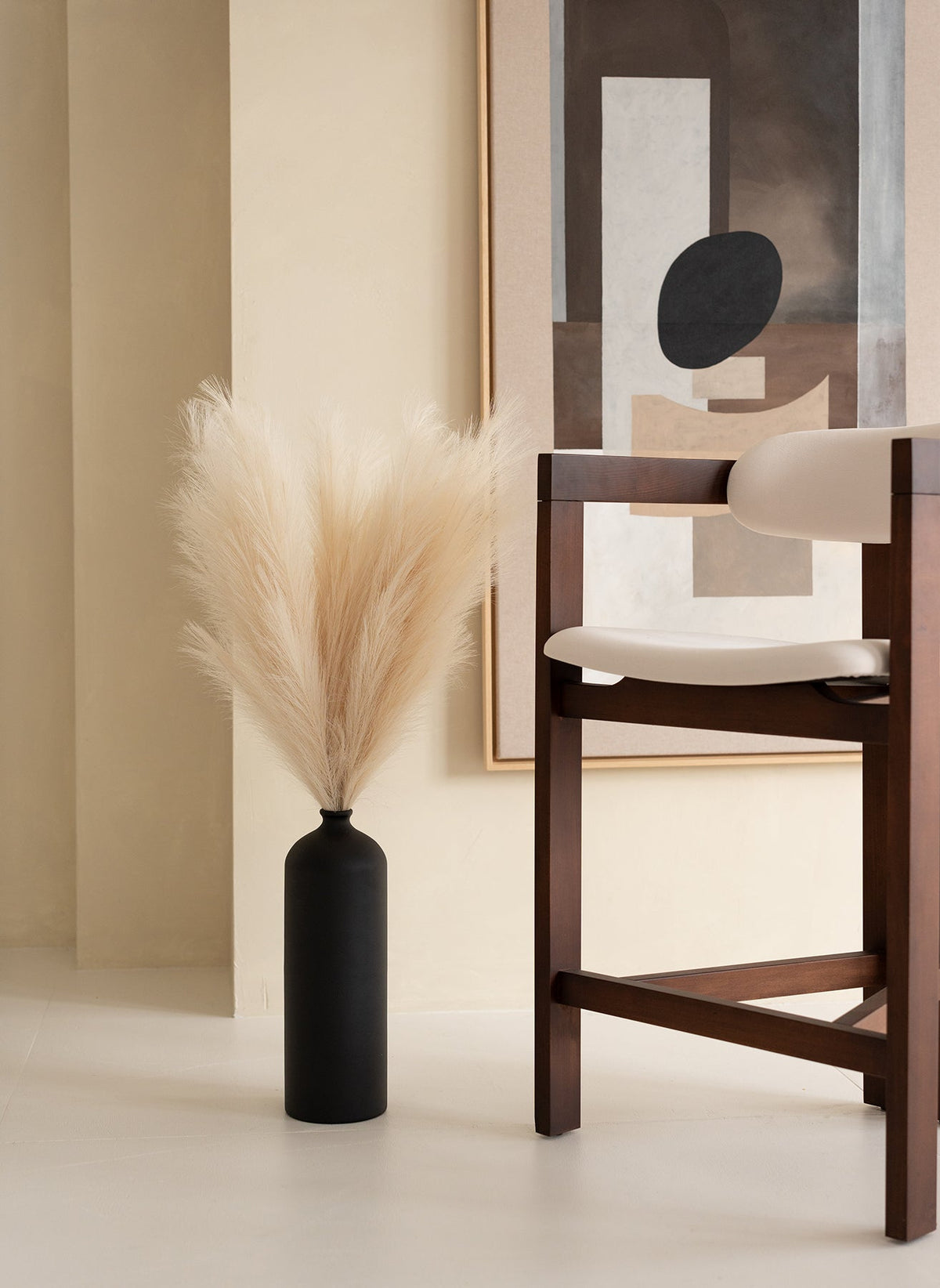 Artificial Pampas Grass Stems - Beige, 43.3 in - view 6