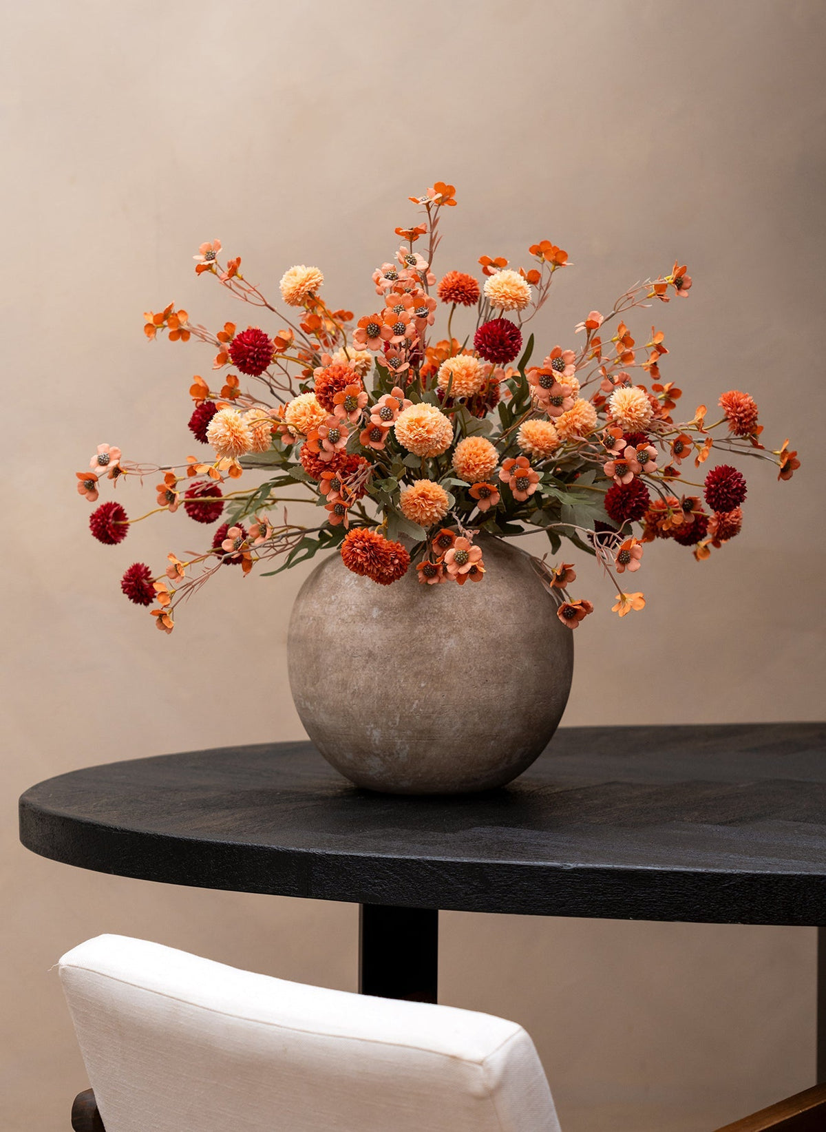 Mixed Waxflower & Kiku Artificial Flower Arrangement - 20 Stems - view 7