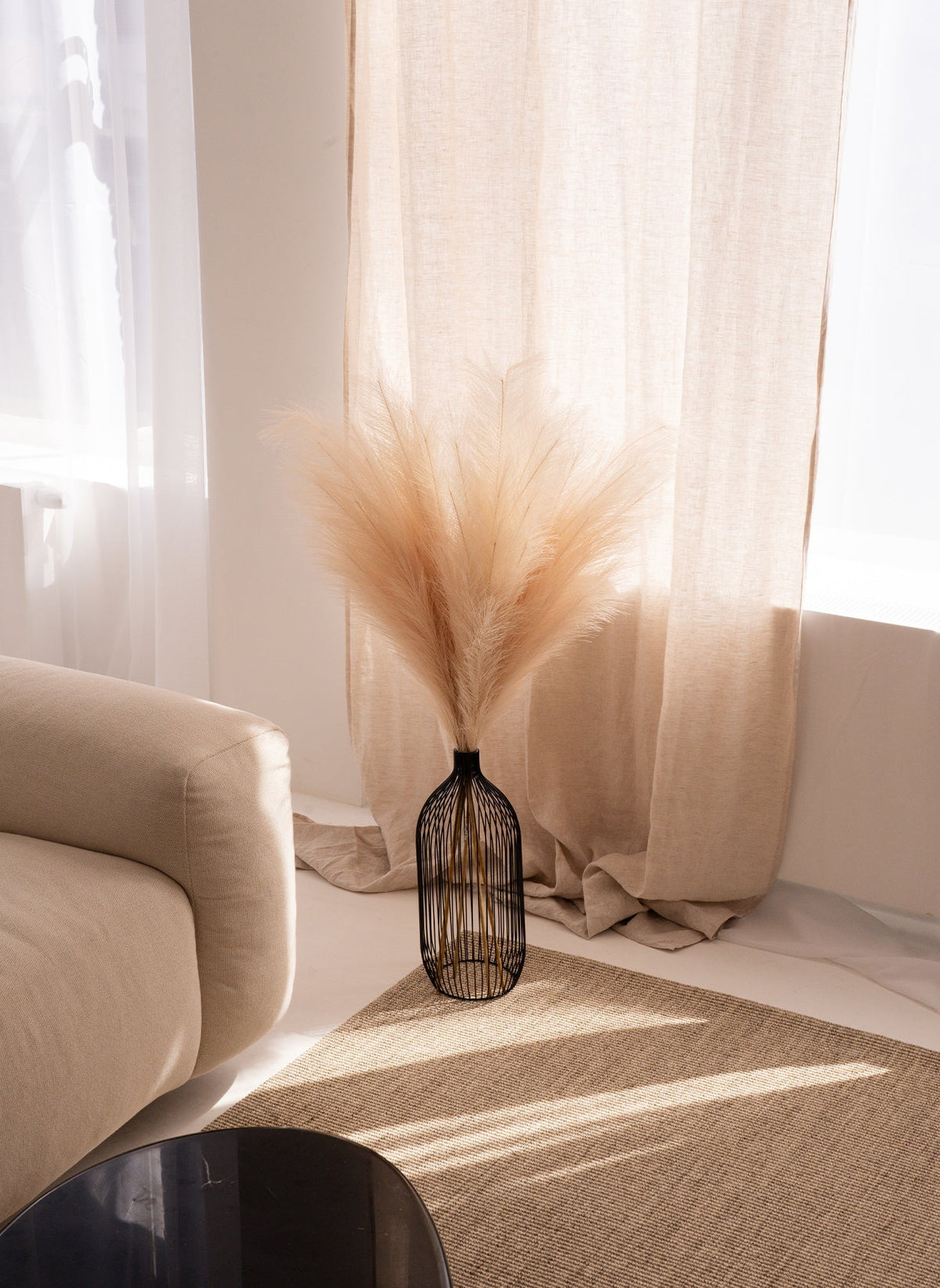 Artificial Pampas Grass Stems - Cream, 43.3 in - view 11