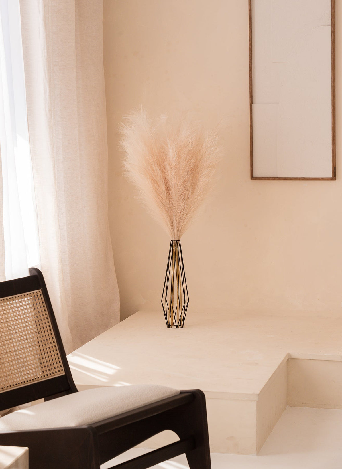 Artificial Pampas Grass Stems - Cream, 43.3 in - view 9