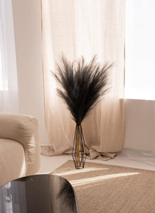 Artificial Pampas Grass Stems - Dark Gray, 43.3 in - view 1